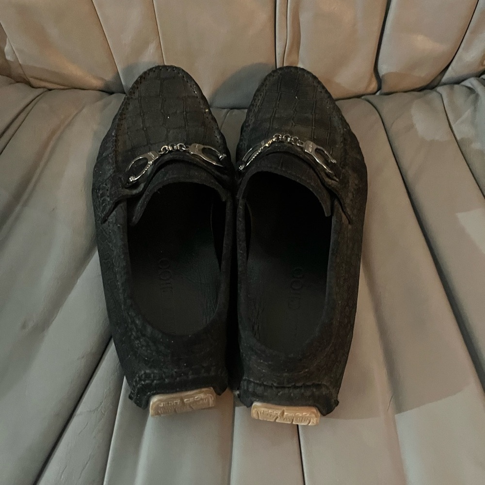 Jimmy Choo’s Black Loafers with Silver handcuff Accent eu42 - Picture 3 of 3